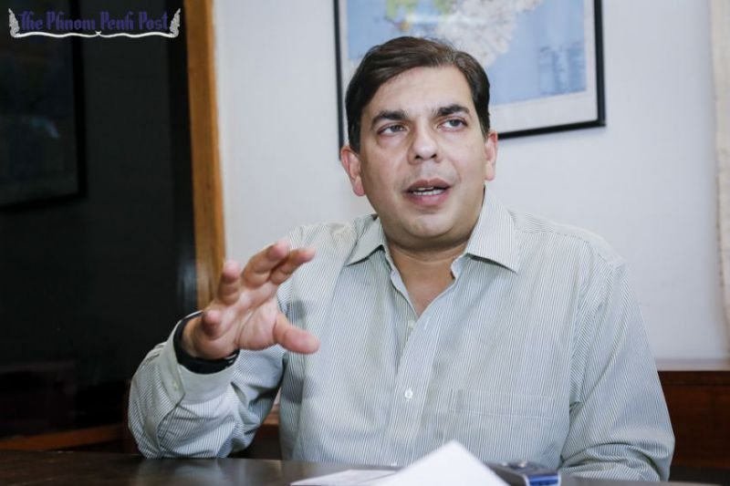 Jayant Menon, lead economist for the Regional Cooperation and Integration Division of the Asian Development Bank, talks to the Post last week in Phnom Penh. Photo Credit: Heng Chivoan